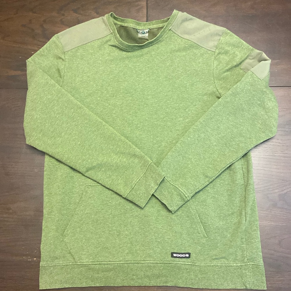 Woods - Crewneck w/pouch - Forest Green - Sz XL - Condition 9/10